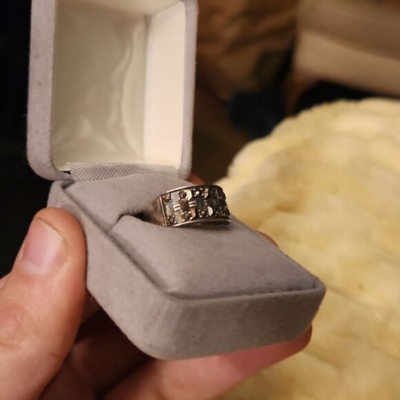 Vintage Sterling Silver Ring Sz 6 - Picture 1 of 4